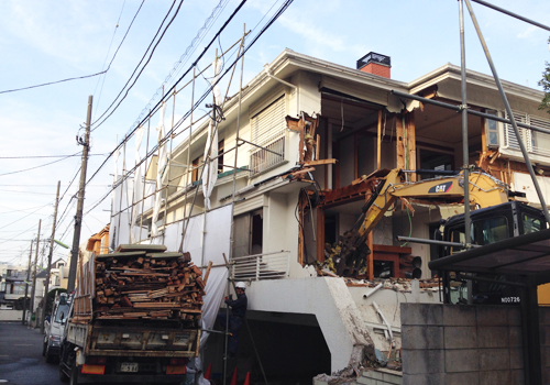 朝霞市での解体工事