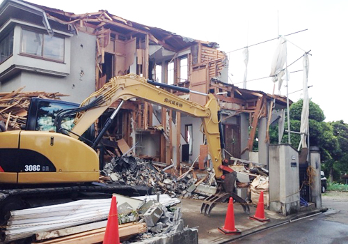 朝霞市での解体工事