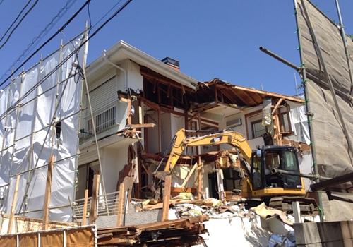 朝霞市での解体工事